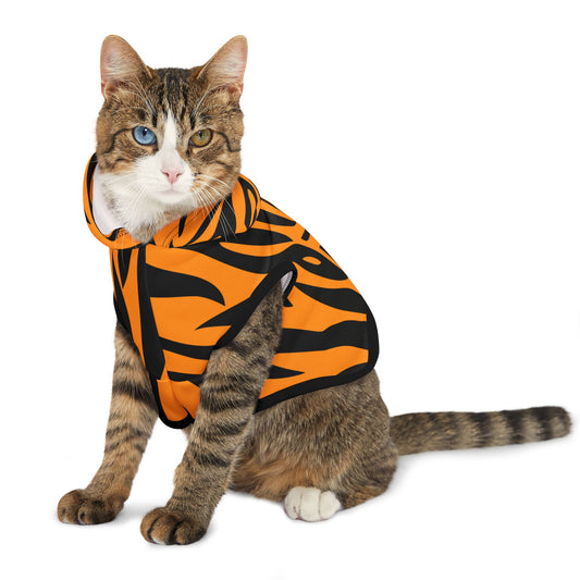 Tiger Pattern Pet Hoodie