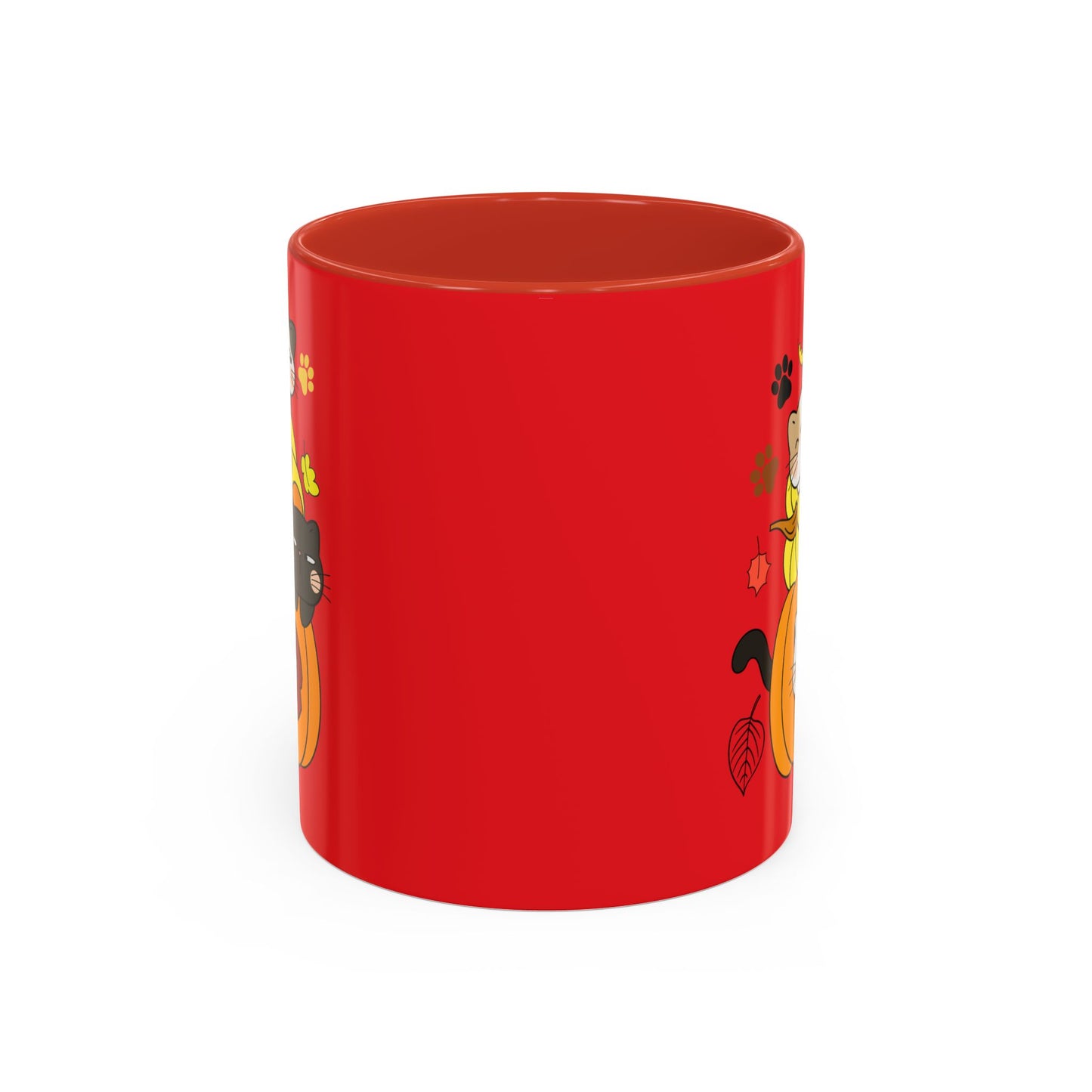 Cute Calico Cats - Red Mug